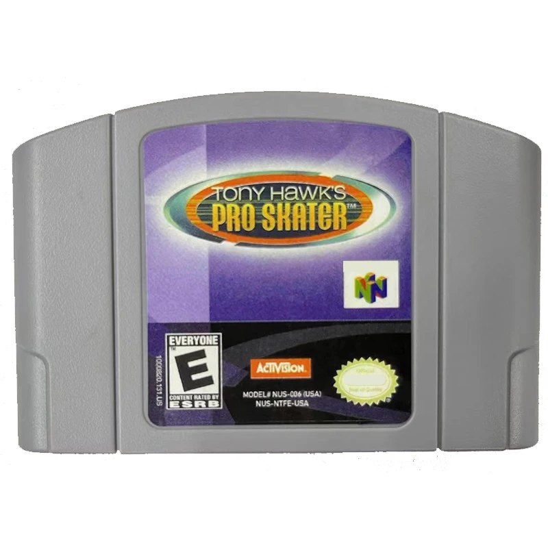 Tony Hawk Pro Skater N64 Game Card Series American Version Japanese Cartoon Card Boutique Toys and Gifts
Tony Hawk Pro Skater N64 Game Card Series American Version Japanese Cartoon Card Boutique Toys and Gifts