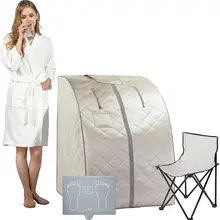 сауна портативна Far Infrared Sauna Full Body One Person Portable SPA Set with Time & Tempreture Remote Control Heating Foot Pad