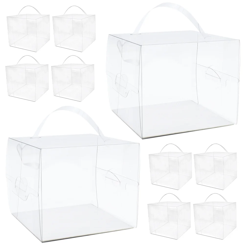 10 Pcs Cake Packing Holder Container Birthday Box Clear Party Paper Portable Carrier
10 Pcs Cake Packing Holder Container Birthday Box Clear Party Paper Portable Carrier