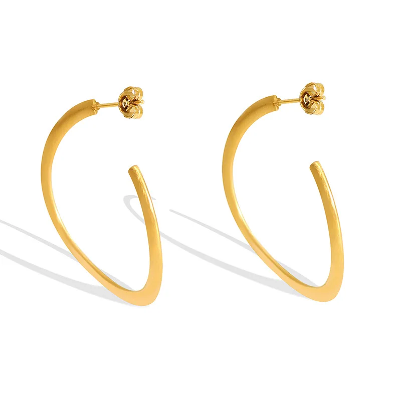 Vintage Exaggerated Large Loop C Earring for Women Fashion Design Stainless Steel Jewelry Accessories Aretes De Mujer Wholesale
Vintage Exaggerated Large Loop C Earring for Women Fashion Design Stainless Steel Jewelry Accessories Aretes De Mujer Wholesale