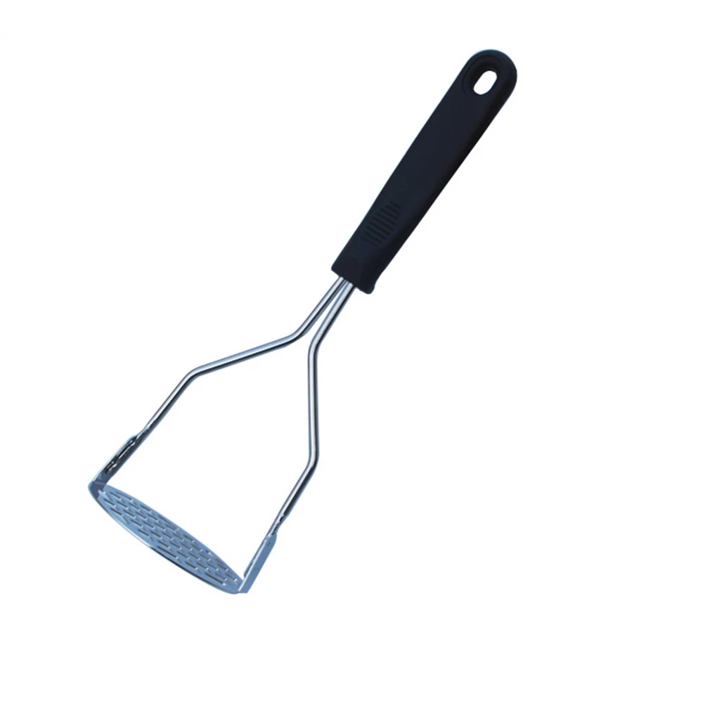 Stainless Steel Potato Masher Fruit Masher with Black Handle Kitchenware Tools 
Stainless Steel Potato Masher Fruit Masher with Black Handle Kitchenware Tools