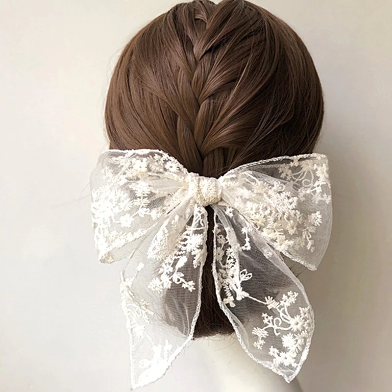 Sweet Lace Bow Hair Clip Hair RingCharm Hair Clip Hair Band Headwear White Black Bowknot Wedding Jewelry Hair Accessory Gift New
Sweet Lace Bow Hair Clip Hair RingCharm Hair Clip Hair Band Headwear White Black Bowknot Wedding Jewelry Hair Accessory Gift New