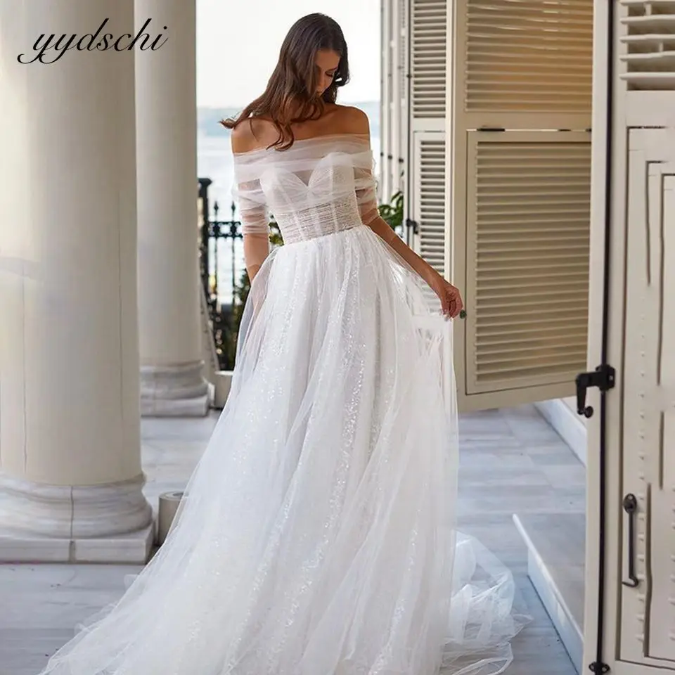 Elegant Sweetheart Lace Appliques Pleated Glitter Tulle Detachable Bolero A-Line Wedding Dress Bridal Gowns Vestido De Noiva
Elegant Sweetheart Lace Appliques Pleated Glitter Tulle Detachable Bolero A-Line Wedding Dress Bridal Gowns Vestido De Noiva