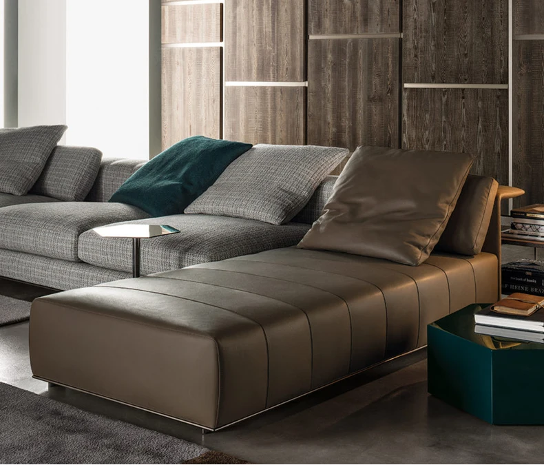Italian designer Napa leather sofa piano key villa large flat high-end luxury sofa
Italian designer Napa leather sofa piano key villa large flat high-end luxury sofa