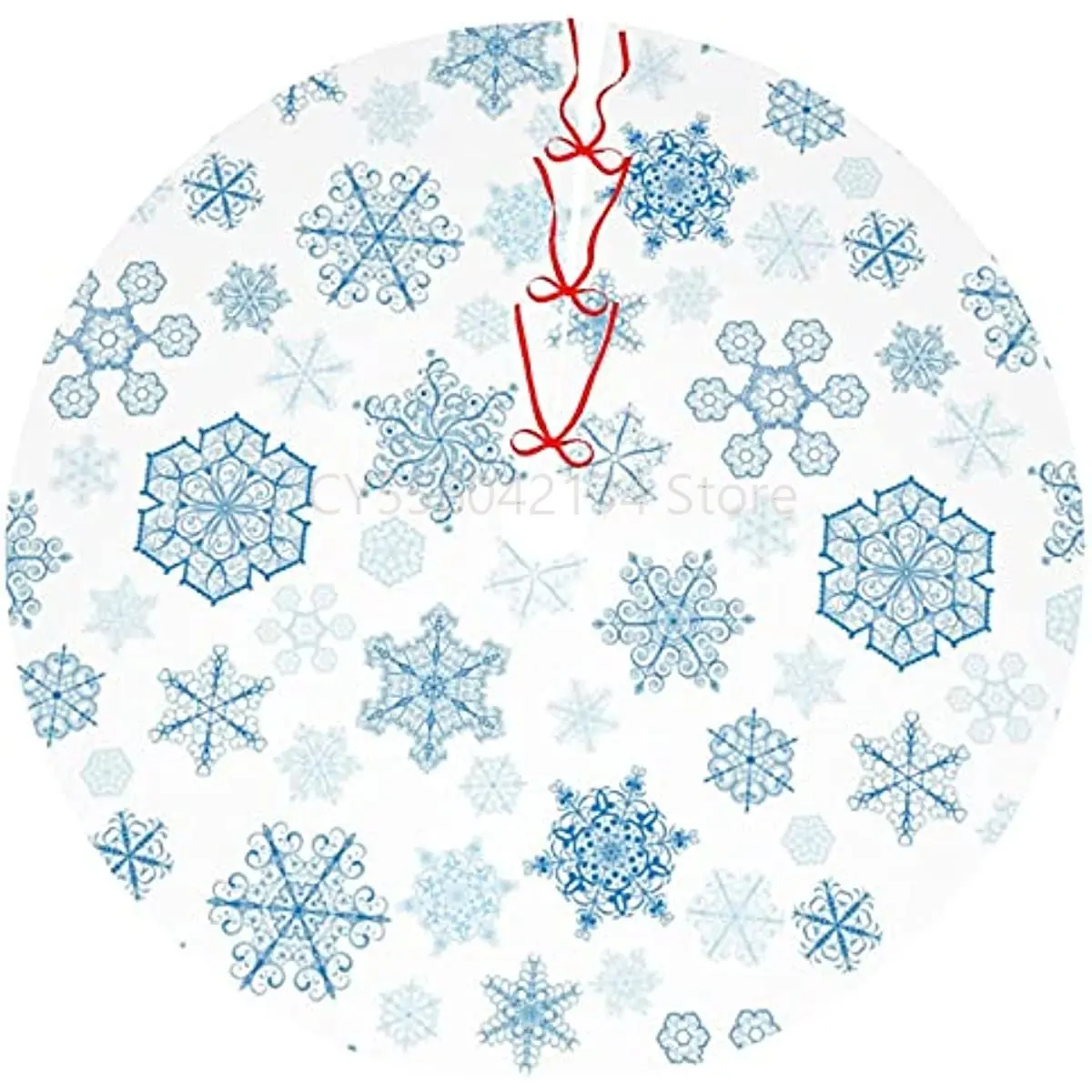 Christmas Tree Skirt 48 Inch Snowflakes Blue White Holiday Decorations for Festive Party Indoor Outdoor Xmas Ornaments
Christmas Tree Skirt 48 Inch Snowflakes Blue White Holiday Decorations for Festive Party Indoor Outdoor Xmas Ornaments