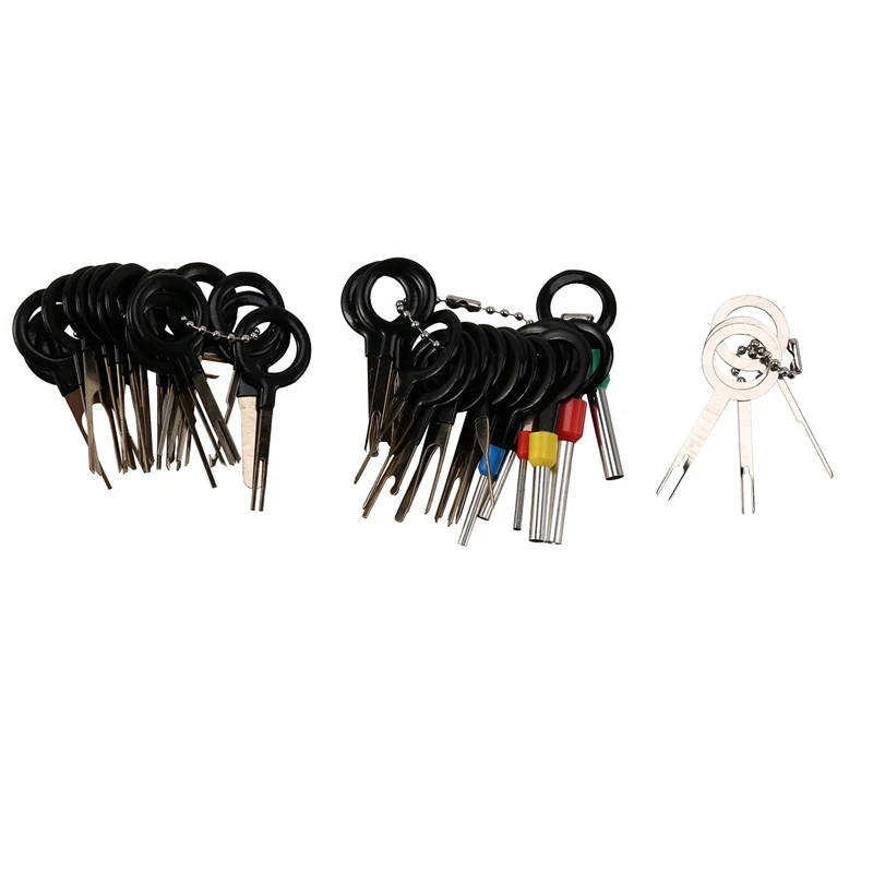 Terminal Removal Tool Kit for Car, Wire Connector Pin Release Key Extractor Tools Set for Most Connector Terminal(41 Pieces)
Terminal Removal Tool Kit for Car, Wire Connector Pin Release Key Extractor Tools Set for Most Connector Terminal(41 Pieces)
