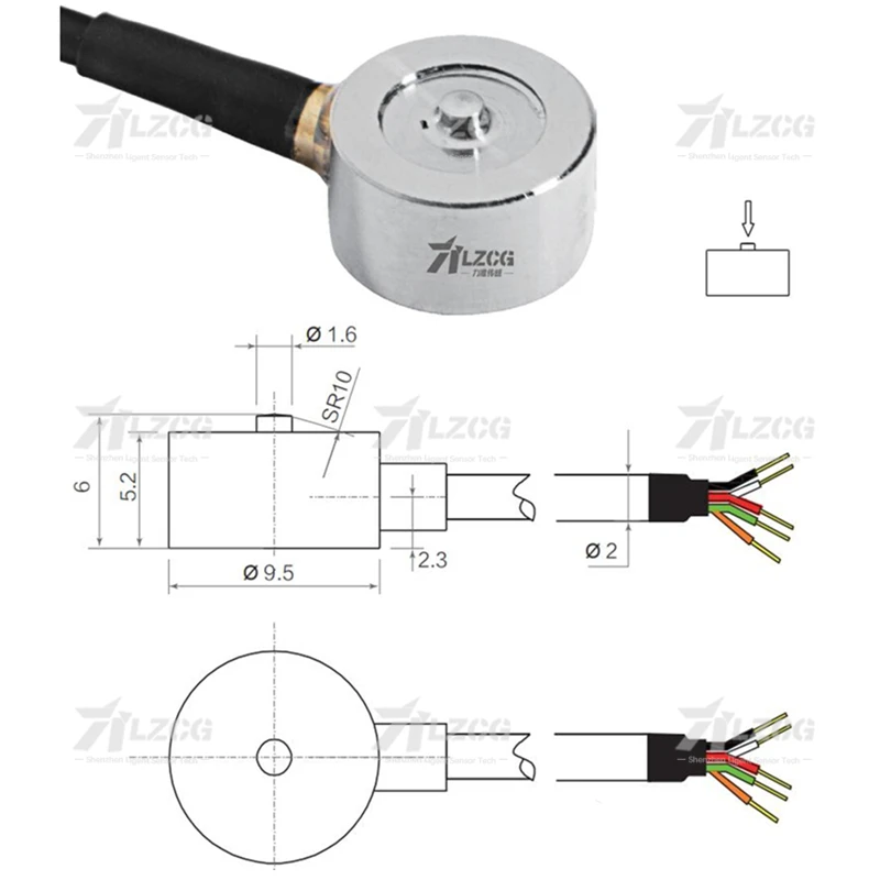 Measure 50/100/200/300/500N Engineering Push Button Membrane Box Micro Load Cell Compression Force Sensor
Measure 50/100/200/300/500N Engineering Push Button Membrane Box Micro Load Cell Compression Force Sensor