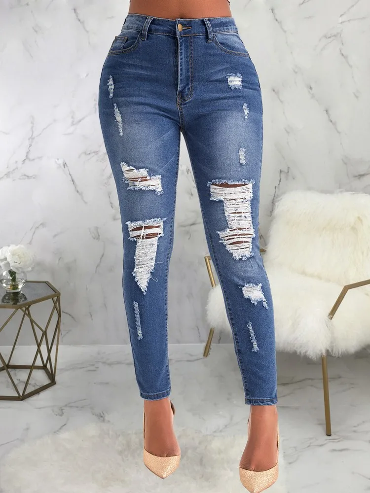 Повседневные женские брюки-карандаш из денима с завышенной талией и пуговицами на молнии
Повседневные женские брюки-карандаш из денима с завышенной талией и пуговицами на молнии