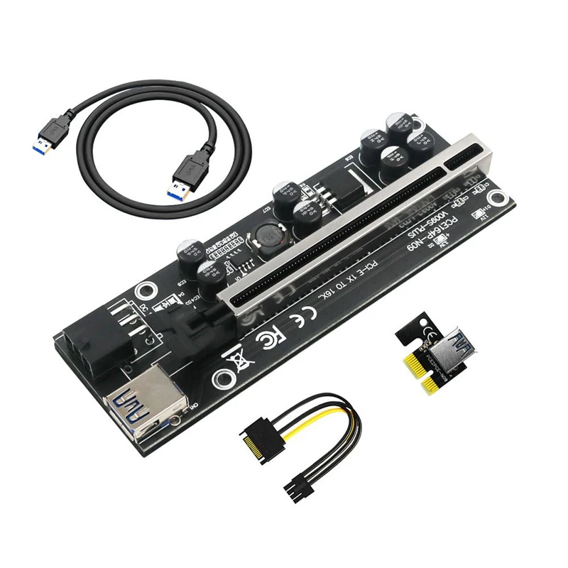 Новая версия 009S Plus PCIE Райзер 1X до 16X, графический удлинитель для Биткоин, графический процессор, Майнер, карта адаптера Райзера (1 шт.)
Новая версия 009S Plus PCIE Райзер 1X до 16X, графический удлинитель для Биткоин, графический процессор, Майнер, карта адаптера Райзера (1 шт.)