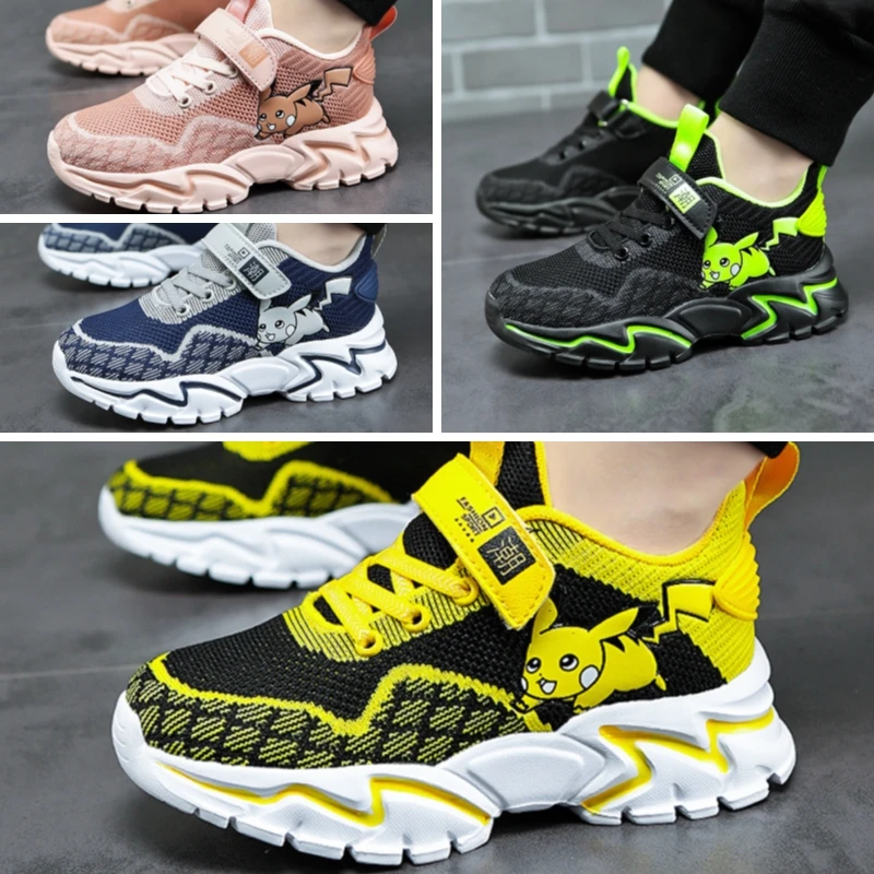 Kawaii Pokemon Pikachu Breathable Running Shoes Sneakers Cartoon Kids Shoes Leather Wear-Resistant Platform Boys Casual Shoes
Kawaii Pokemon Pikachu Breathable Running Shoes Sneakers Cartoon Kids Shoes Leather Wear-Resistant Platform Boys Casual Shoes