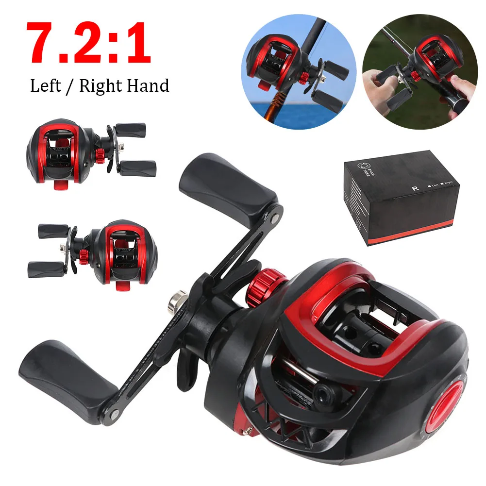 Ultralight Baitcasting Reel 8KG Max Drag Fishing Reel 7.2:1 Gear Ratio Magnetic Brake Carp Bass Saltwater Freshwater FishingTool
Ultralight Baitcasting Reel 8KG Max Drag Fishing Reel 7.2:1 Gear Ratio Magnetic Brake Carp Bass Saltwater Freshwater FishingTool