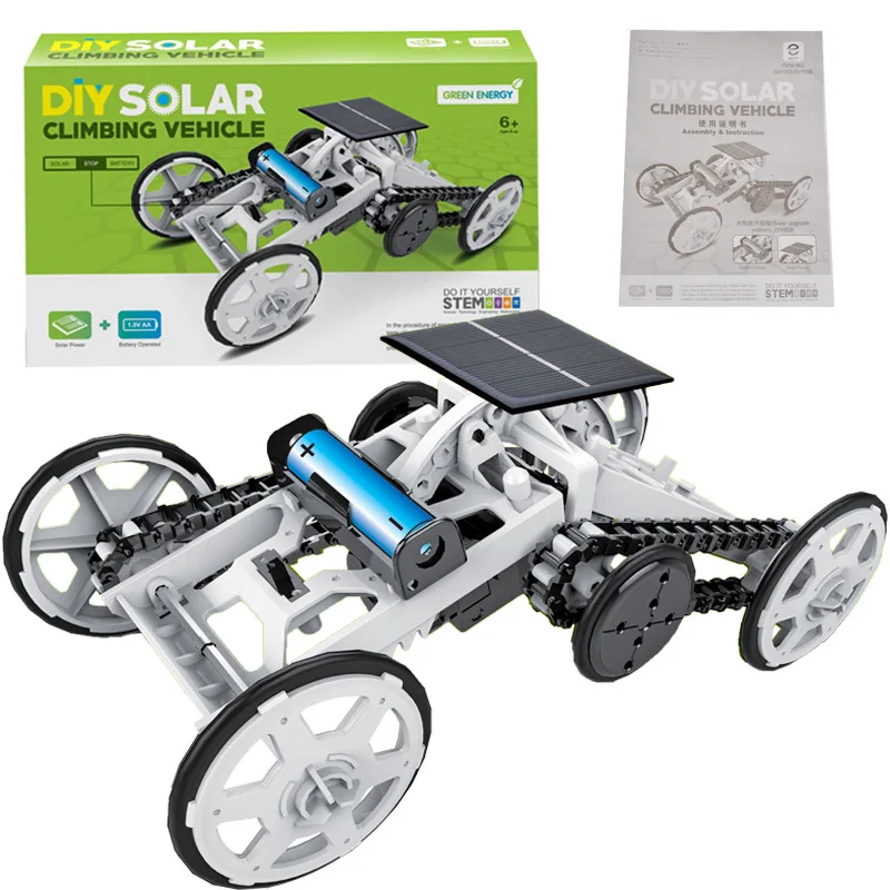 

Solar Robot Kit DIY STEM Toys Educational Solar Energy Hybrid Car Model Assembled Kit Science Technology Toy Kids Gift