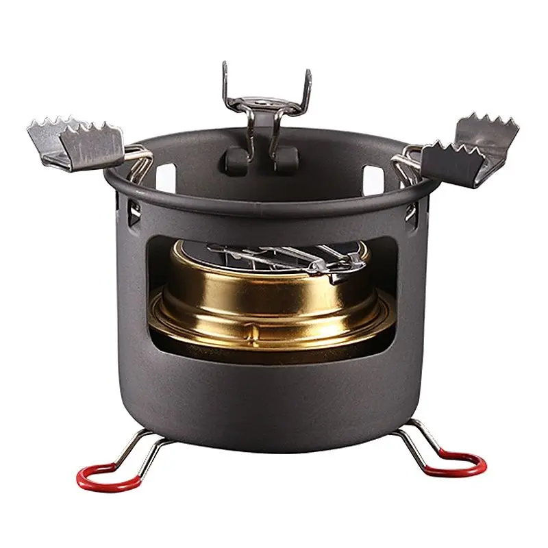 

ALOCS CS-B13 CW-K04PRO Compact Mini Spirit Burner Alcohol Stove with Stand for Outdoor Backpacking Hiking Camping Furnace