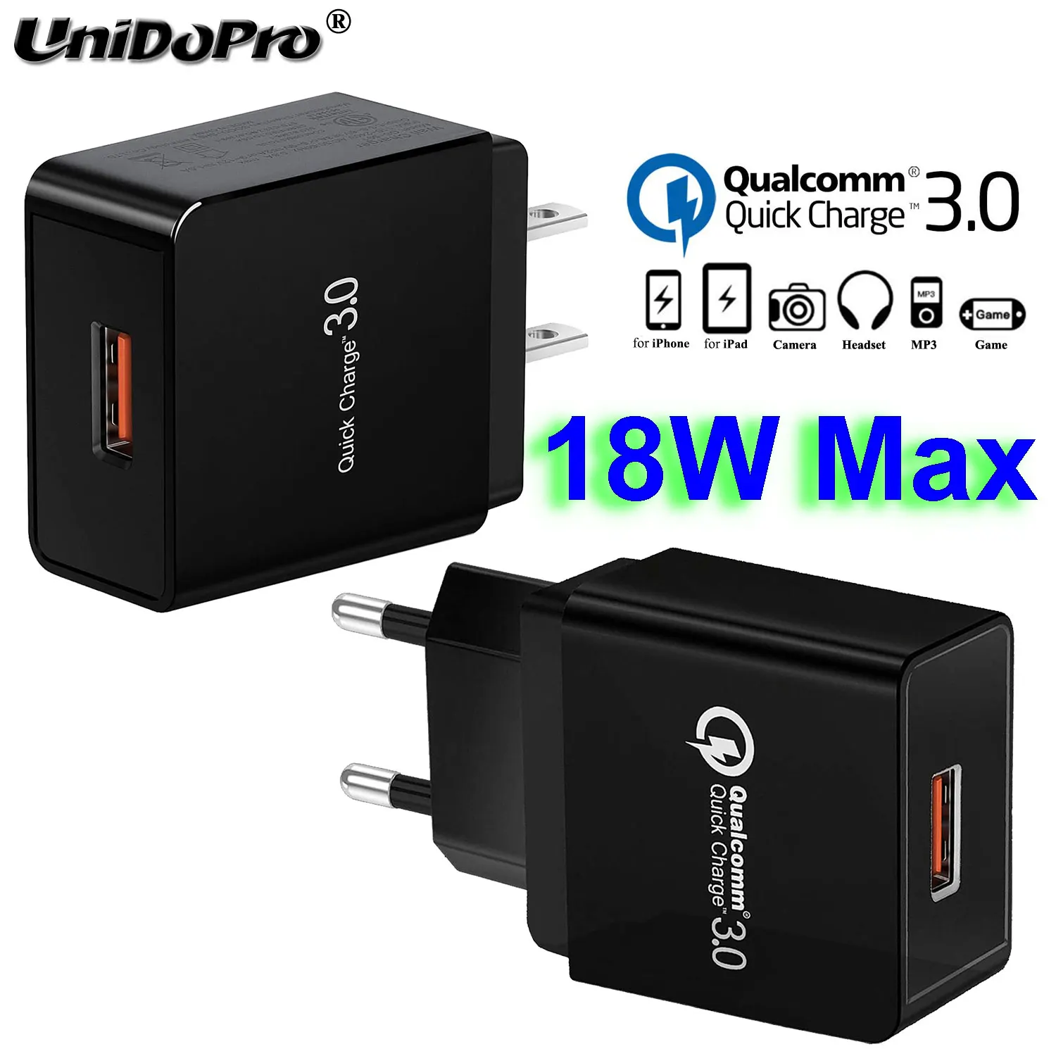 3A USB Wall Charger 18W Quick Charge3.0 QC Fast Charging Adapter Mobile Phone Charger For iPhone iPad Galaxy Xiaomi Redmi Huawei 
3A USB Wall Charger 18W Quick Charge3.0 QC Fast Charging Adapter Mobile Phone Charger For iPhone iPad Galaxy Xiaomi Redmi Huawei