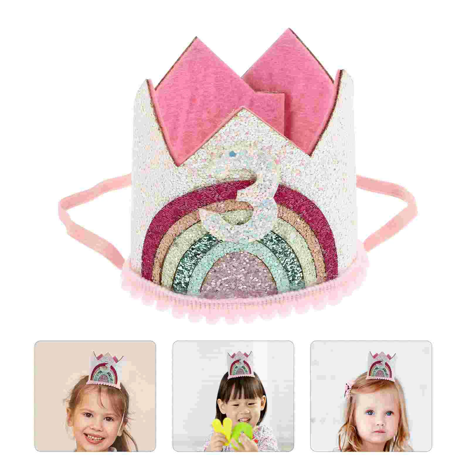 Birthday Hat Baby Party Kids Hats Tiara 3Rd Decorations Headdress Glitter Girl Accessory Old Year Paper Bithday Cream Ice 3St
Birthday Hat Baby Party Kids Hats Tiara 3Rd Decorations Headdress Glitter Girl Accessory Old Year Paper Bithday Cream Ice 3St