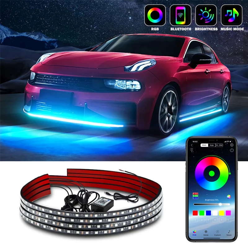 Car Flexible LED Strip Light APP Control Remote Control RGB Neon Light Car Undercarriage Light Decorative Atmosphere Lamp
Car Flexible LED Strip Light APP Control Remote Control RGB Neon Light Car Undercarriage Light Decorative Atmosphere Lamp