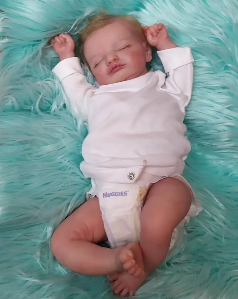 NPK 18inch Baby Reborn Doll Rosalie Lifelike Soft Touch Cuddly Baby Multiple Layers Painting 3D Skin with Visible Veins
NPK 18inch Baby Reborn Doll Rosalie Lifelike Soft Touch Cuddly Baby Multiple Layers Painting 3D Skin with Visible Veins