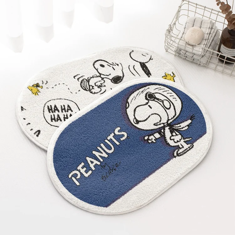 Cartoon Snoopys Bathroom Floor Mat Entrance Door Absorbent Mat Anime Puppy Oval Room Carpet Non-Slip Foot Mat Household Supplies
Cartoon Snoopys Bathroom Floor Mat Entrance Door Absorbent Mat Anime Puppy Oval Room Carpet Non-Slip Foot Mat Household Supplies
