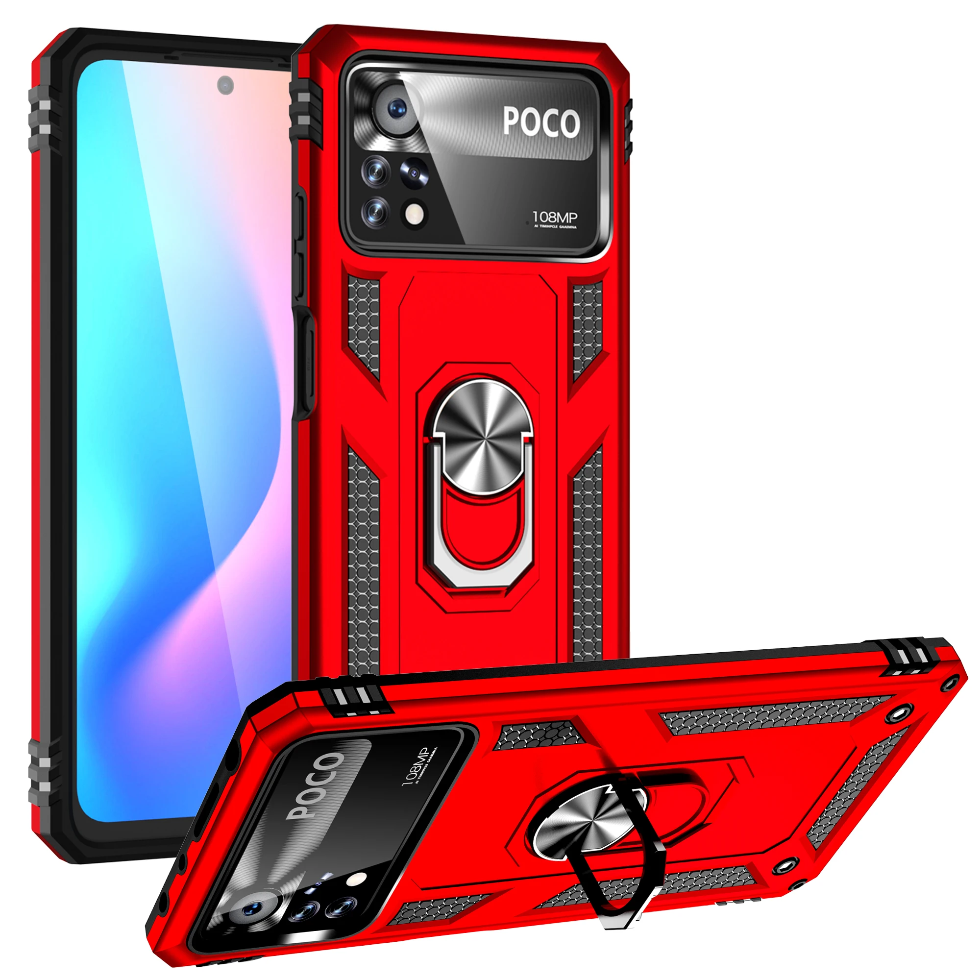 Чехол-накладка для POCO X4 Pro 5G NFC военный противоударный чехол с магнитный держатель и кольцом
Чехол-накладка для POCO X4 Pro 5G NFC военный противоударный чехол с магнитный держатель и кольцом