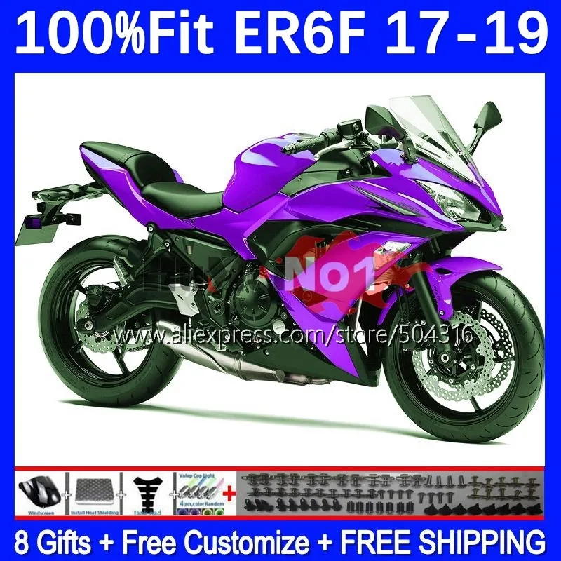 Injection For KAWASAKI NINJA 650R ER-6F Body ER6F 17 18 19 175MC.37 ER6 ER 6F 6 F 650 R 2017 2018 2019 OEM Fairing New purple
Injection For KAWASAKI NINJA 650R ER-6F Body ER6F 17 18 19 175MC.37 ER6 ER 6F 6 F 650 R 2017 2018 2019 OEM Fairing New purple