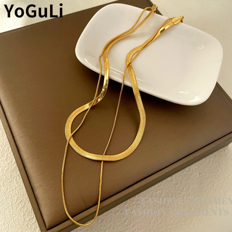 Trendy Jewelry Snake Chain Necklace For Women Female Gifts Hot Sale Metal Choker Necklace Party Gifts
Trendy Jewelry Snake Chain Necklace For Women Female Gifts Hot Sale Metal Choker Necklace Party Gifts
