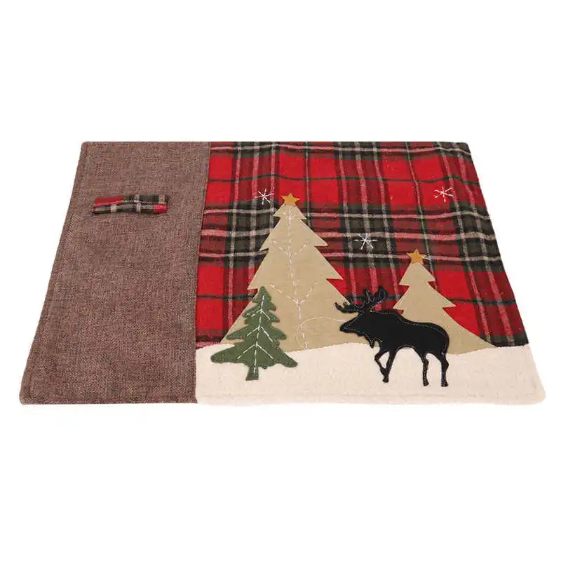 1pc Christmas Placemat Plaid Tree Elk Pattern Table Mat Heat Insulation Place Mat For Xmas Home Decoration
1pc Christmas Placemat Plaid Tree Elk Pattern Table Mat Heat Insulation Place Mat For Xmas Home Decoration