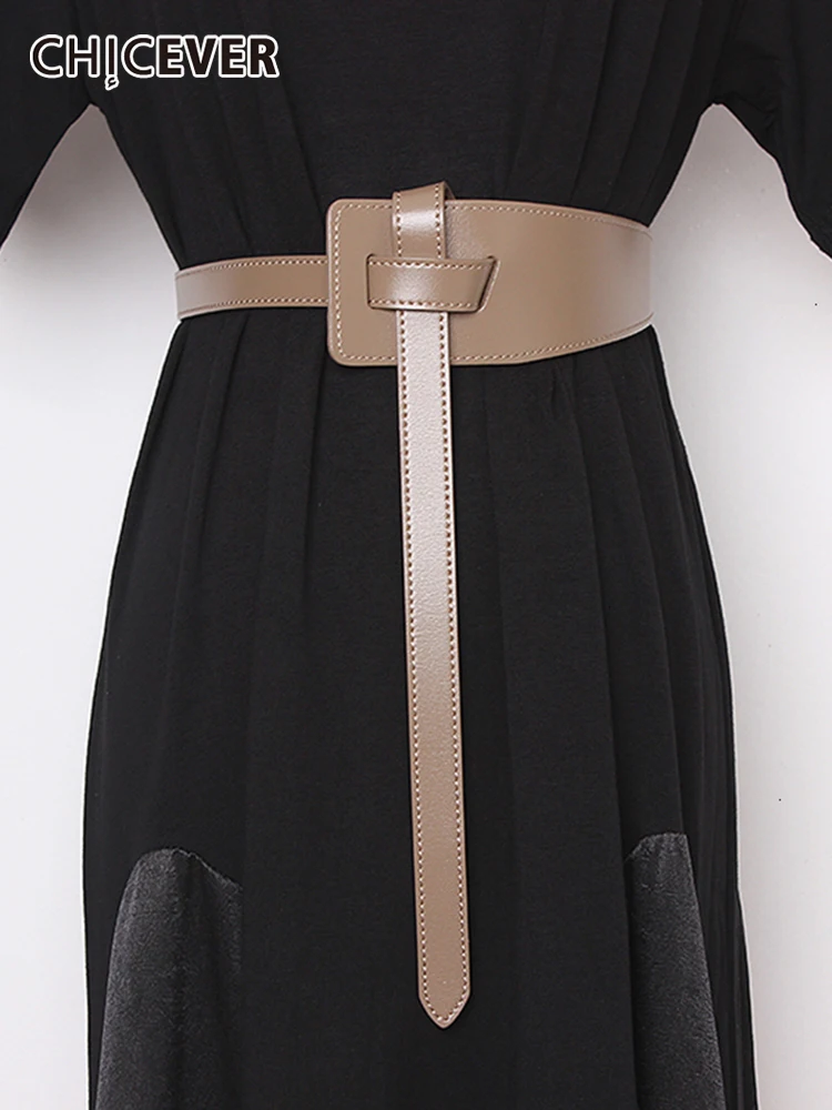 CHICEVER Korean Style Oversized Fashionable Belt For Women Solid Casual Minimalist Belts Female Fashion New Accessories Clothing
CHICEVER Korean Style Oversized Fashionable Belt For Women Solid Casual Minimalist Belts Female Fashion New Accessories Clothing