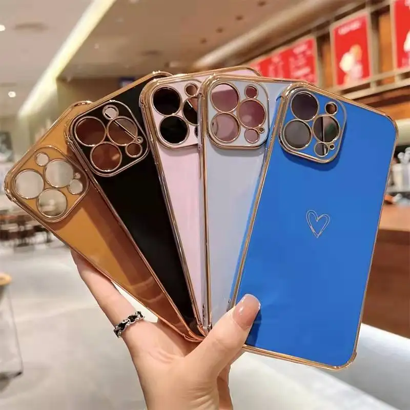 6D Deluxe electroplating love mobile phone case For iPhone 12 11 13 Pro Max X XR XS 7 8 Plus SE2020 Soft silicone back cover
6D Deluxe electroplating love mobile phone case For iPhone 12 11 13 Pro Max X XR XS 7 8 Plus SE2020 Soft silicone back cover