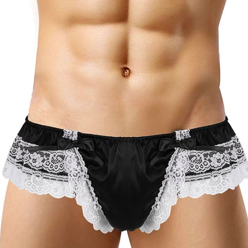 Men Lace See-Through Sissy Panties Sexy Satin G-String Thong U Convex For Man Briefs Breathable Gay Bikini Underwear
Men Lace See-Through Sissy Panties Sexy Satin G-String Thong U Convex For Man Briefs Breathable Gay Bikini Underwear