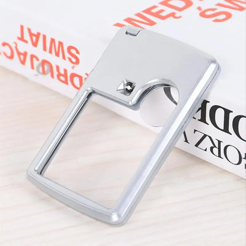 3X45*45mm&6X20mm Card Type Magnifiers with LED Portable Jewelry Loupe Reading Magnifying Glass Lens Illuminated Pocket Magnifier
3X45*45mm&6X20mm Card Type Magnifiers with LED Portable Jewelry Loupe Reading Magnifying Glass Lens Illuminated Pocket Magnifier