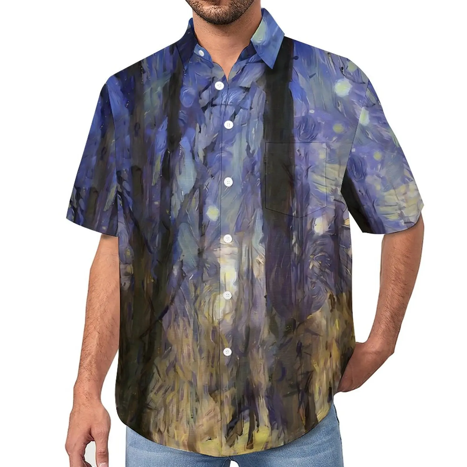 Sunset Forest Loose Shirt Men Vacation Van Gogh Casual Shirts Hawaiian Printed Short Sleeve Novelty Oversize Blouses
Sunset Forest Loose Shirt Men Vacation Van Gogh Casual Shirts Hawaiian Printed Short Sleeve Novelty Oversize Blouses