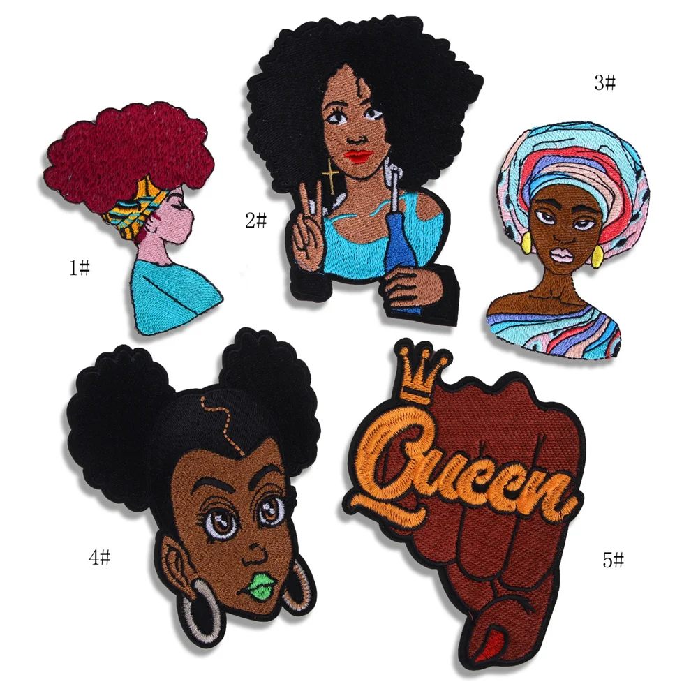 5 Pcs/Lot Cartoon letter hand African girl embroidery cloth bead patch towel embroidery patch patch clothing accessories
5 Pcs/Lot Cartoon letter hand African girl embroidery cloth bead patch towel embroidery patch patch clothing accessories