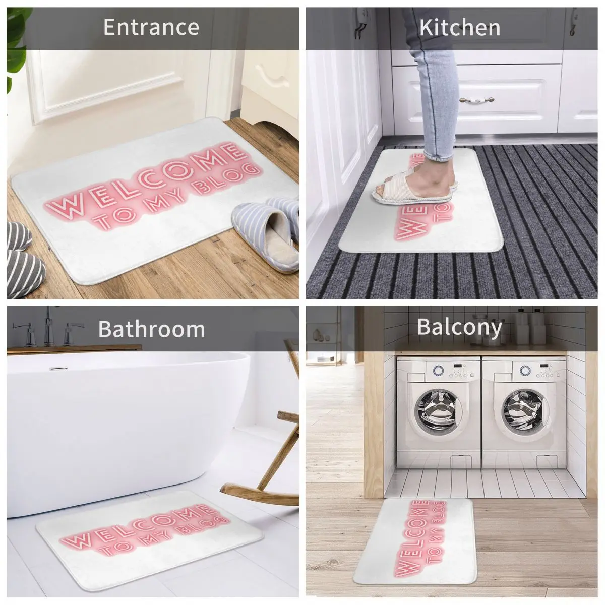 Welcome To My Blog Door Mat Decor Fashion Pattern 3D Rug Carpet Bathmat Anti-slip Entrance Living Room Home Kitchen Bedroom
Welcome To My Blog Door Mat Decor Fashion Pattern 3D Rug Carpet Bathmat Anti-slip Entrance Living Room Home Kitchen Bedroom