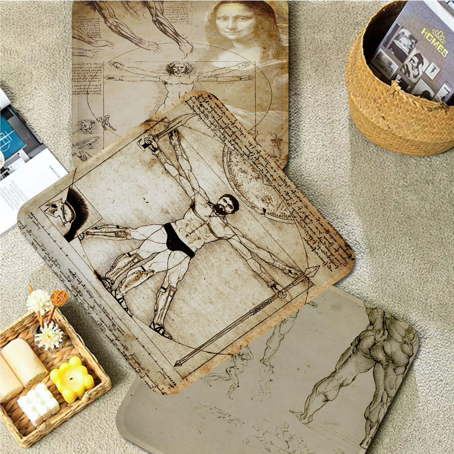 Da Vinci Manuscript-Vitruvian Man Creative Fabric Cushion Non-slip Living Room Sofa Decor Stool Tatami Office Chair Cushions
Da Vinci Manuscript-Vitruvian Man Creative Fabric Cushion Non-slip Living Room Sofa Decor Stool Tatami Office Chair Cushions
