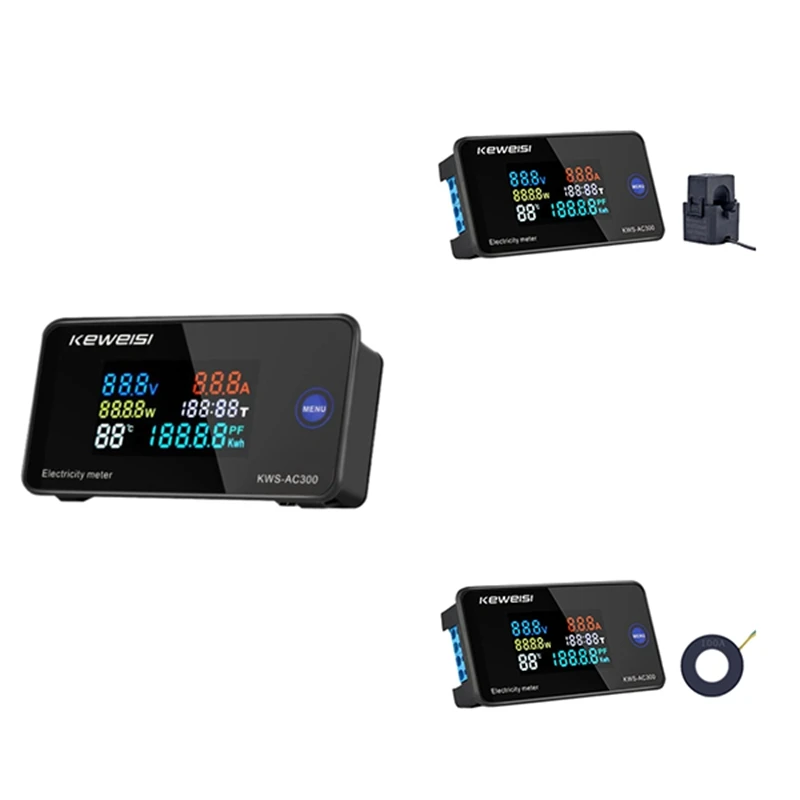 KWS Powers Energy Meter LED Digital AC Wattmeter Electric Meter Wattmeter Electric Meter (With Split Transformer)
KWS Powers Energy Meter LED Digital AC Wattmeter Electric Meter Wattmeter Electric Meter (With Split Transformer)