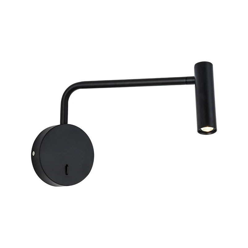 1 Piece Bedroom Exposed Bedside Lamp Reading Wall Lamp Spotlight With Switch (Black) 
1 Piece Bedroom Exposed Bedside Lamp Reading Wall Lamp Spotlight With Switch (Black)