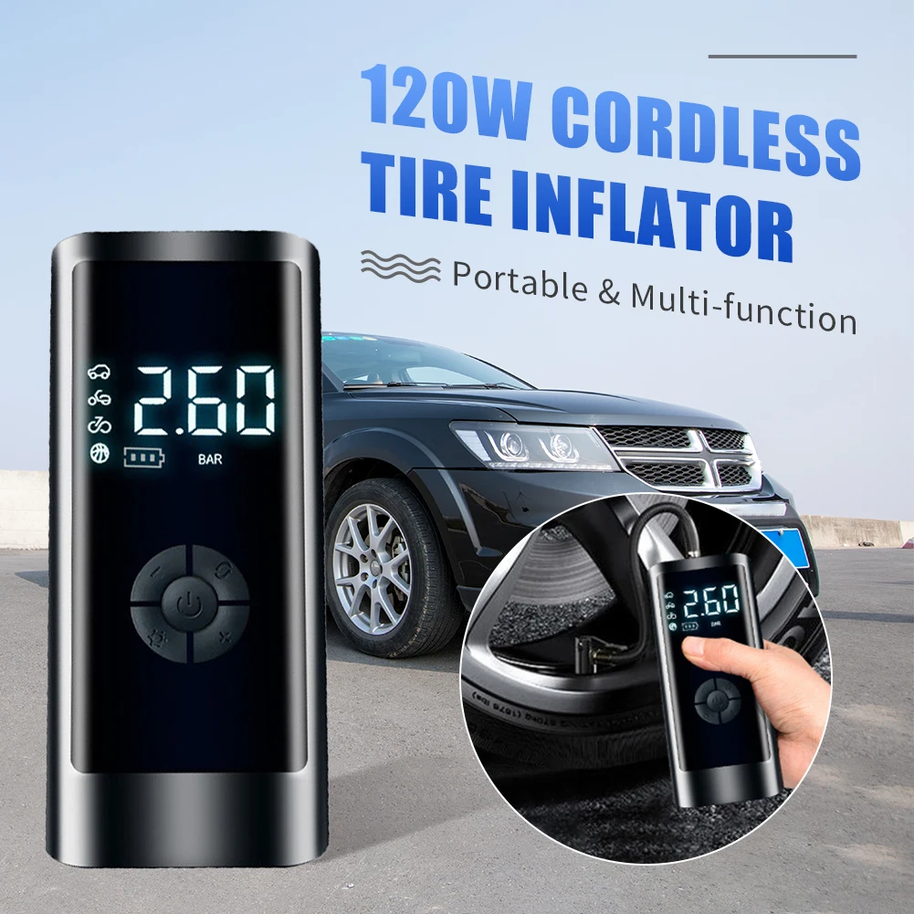 6000mAh Car Air Pump 260PSI 12V Car Air Compressor or Motorcycles Bicycle Tyre compressor Inflator Digital Mini Auto Inflatable
6000mAh Car Air Pump 260PSI 12V Car Air Compressor or Motorcycles Bicycle Tyre compressor Inflator Digital Mini Auto Inflatable