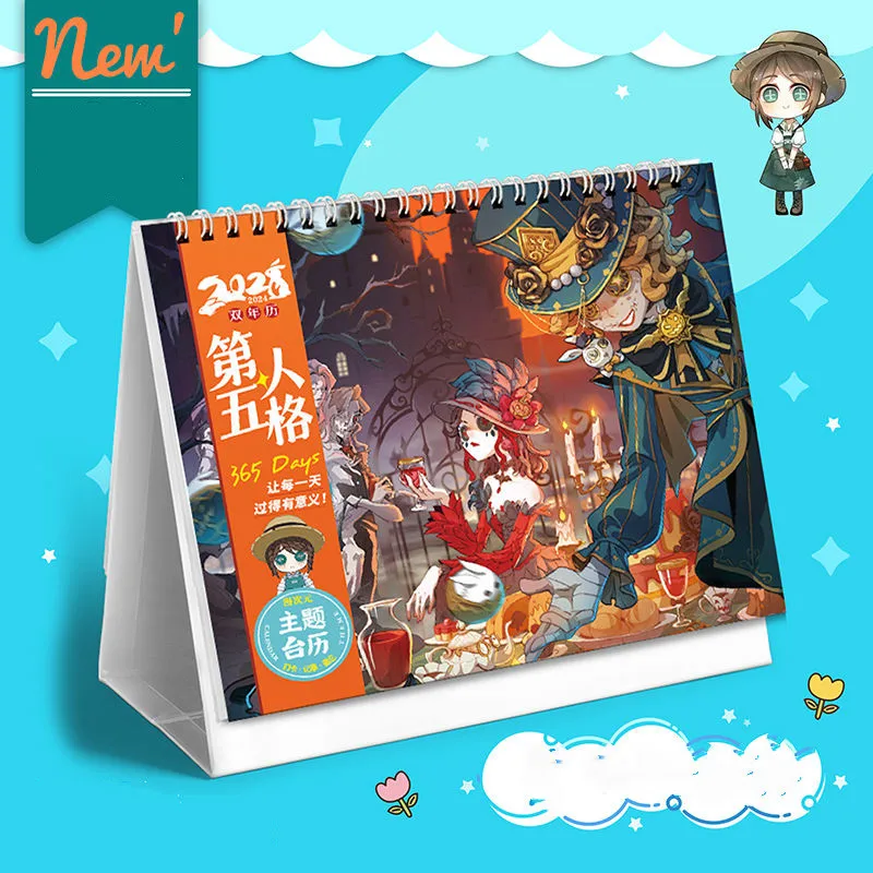 

Identity V Desk Calendar Anime game Calendario printing 2023 Double Sided Calendars Rabbit Year Office School Supplies Gifts
