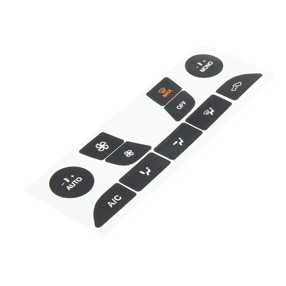 A/C Button Repair Sticker Accessories Black Car Air Condition Decorative For Vehicle Front High Grade Vinyl Durable
A/C Button Repair Sticker Accessories Black Car Air Condition Decorative For Vehicle Front High Grade Vinyl Durable