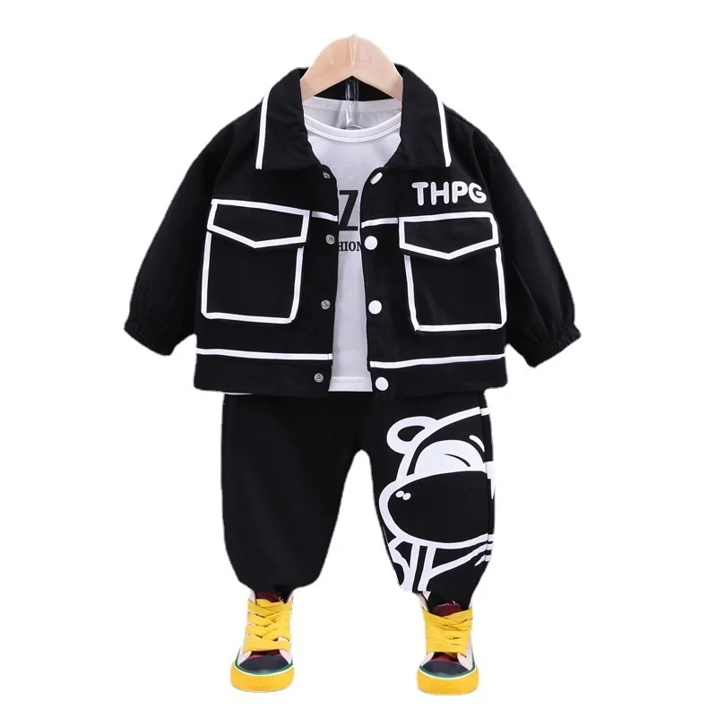 New Spring Children Casual Clothes Baby Boys Jacket T Shirt Pants 3Pcs/Sets Autumn Kids Girls Costume Infant Cartoon Sportswear
New Spring Children Casual Clothes Baby Boys Jacket T Shirt Pants 3Pcs/Sets Autumn Kids Girls Costume Infant Cartoon Sportswear