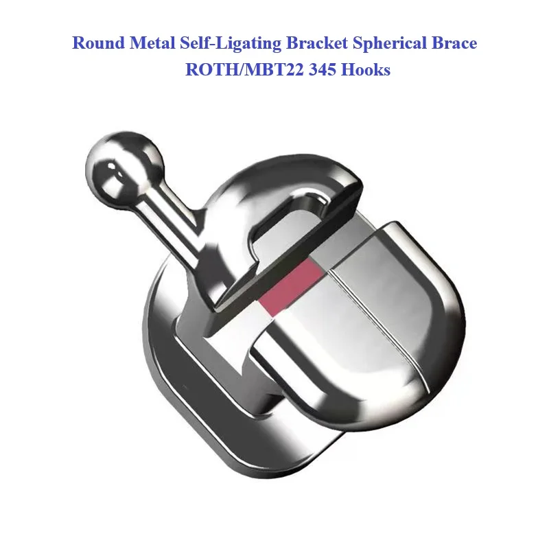 MIM Orthodontic Spherical Self-Ligating Brackets ROTH/MBT22 345Hooks Metal Round Ball Shaped Dental Self-Ligating Brackets Brace
MIM Orthodontic Spherical Self-Ligating Brackets ROTH/MBT22 345Hooks Metal Round Ball Shaped Dental Self-Ligating Brackets Brace