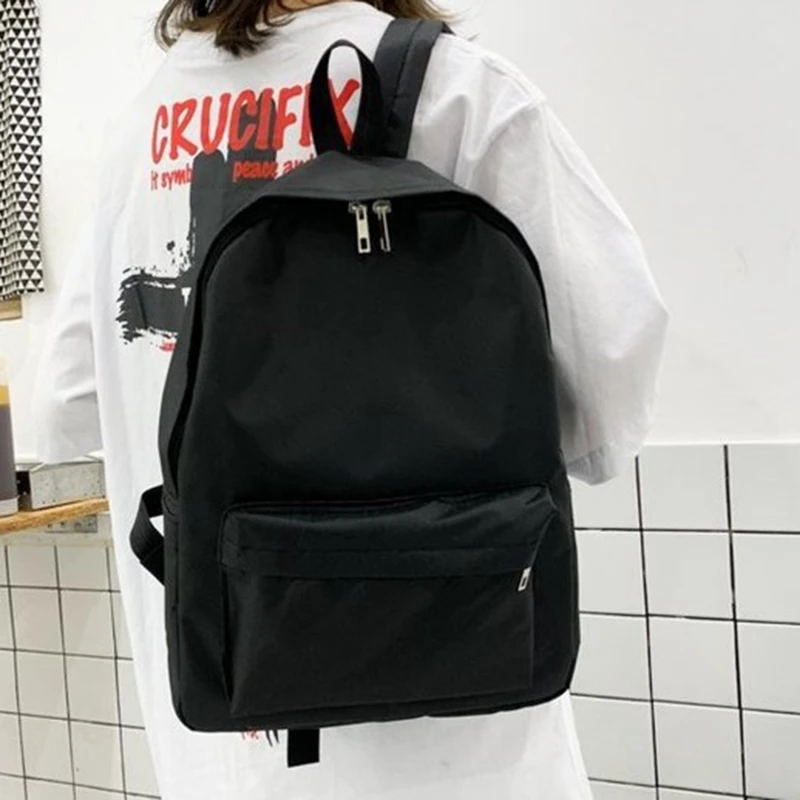 Small Backpacks For School Teenagers Girls Nylon Women Backpack White Bookbag Fashion Solid Color Travel Backpack Street Trend 
Small Backpacks For School Teenagers Girls Nylon Women Backpack White Bookbag Fashion Solid Color Travel Backpack Street Trend