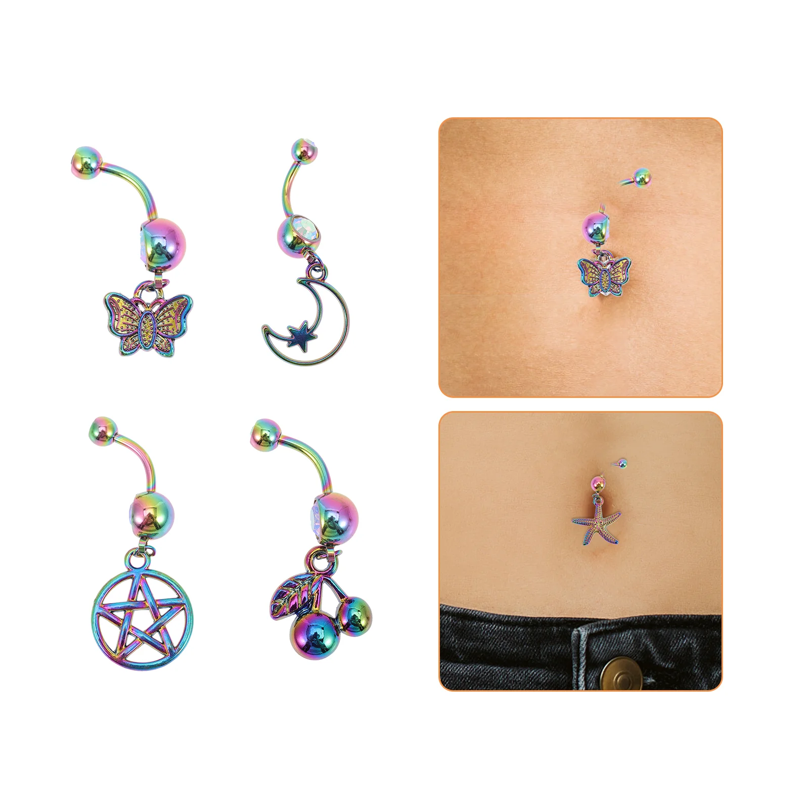 5 шт. блестящие кольца для пупка, кольцо для живота, декоративные женские ювелирные изделия
5 шт. блестящие кольца для пупка, кольцо для живота, декоративные женские ювелирные изделия