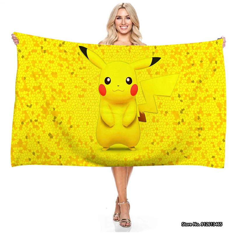 Cartoon Pikachu Pokemon 3D Digital Printed Rectangular Bath Towel Towel Beach Towel Is Fully Polyester and Sand-free
Cartoon Pikachu Pokemon 3D Digital Printed Rectangular Bath Towel Towel Beach Towel Is Fully Polyester and Sand-free