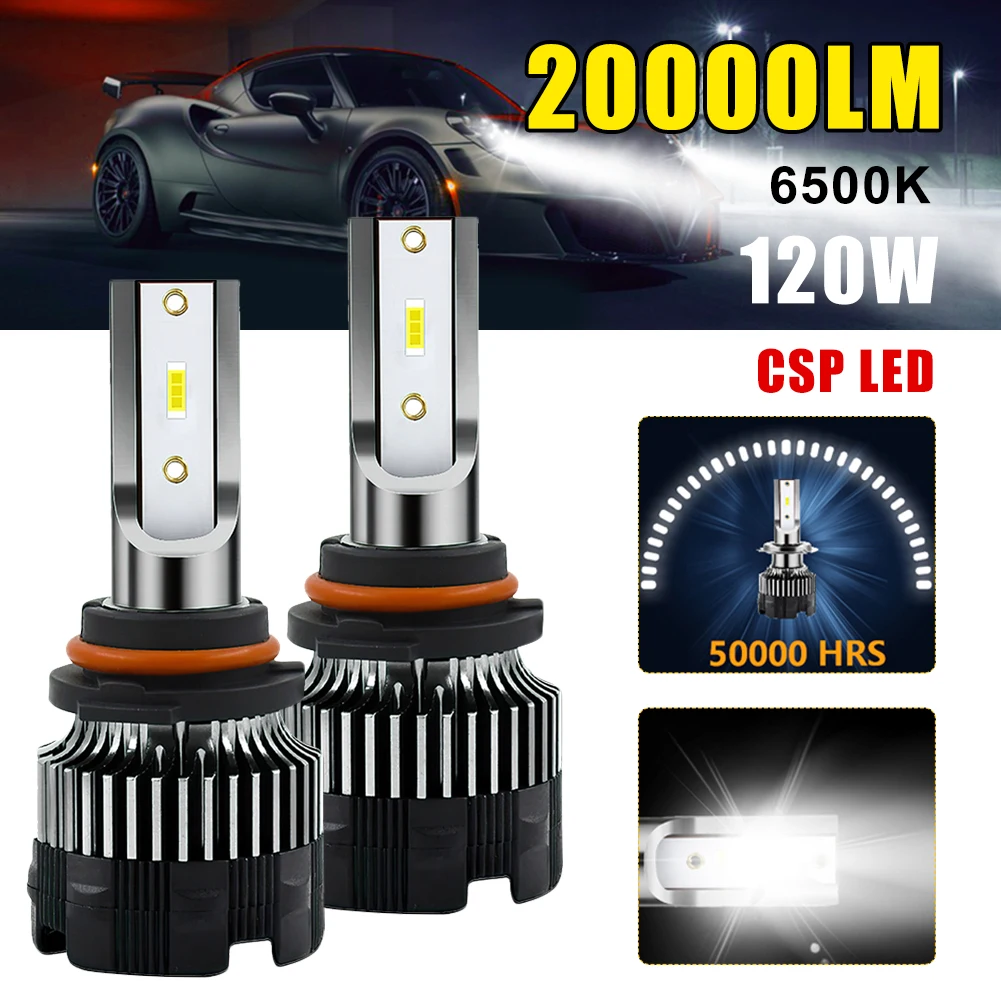 2Pcs H7 LED Car Headlight Bulb 20000LM Headlight H1 H4 9005 9006 H11 120W 6500K CSP LED 12v Car Headlight LED Car Fog Light
2Pcs H7 LED Car Headlight Bulb 20000LM Headlight H1 H4 9005 9006 H11 120W 6500K CSP LED 12v Car Headlight LED Car Fog Light
