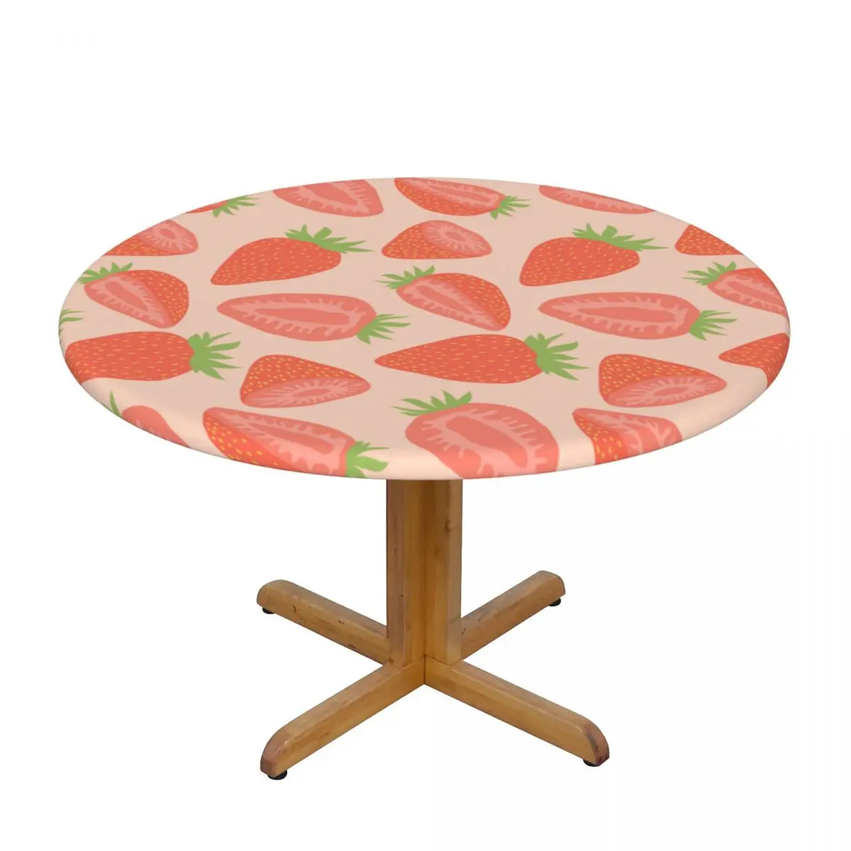 Hand Drawn Strawberry Pattern Waterproof Polyester Round Tablecloth Catering Fitted Table Cover with Elastic Edged 
Hand Drawn Strawberry Pattern Waterproof Polyester Round Tablecloth Catering Fitted Table Cover with Elastic Edged