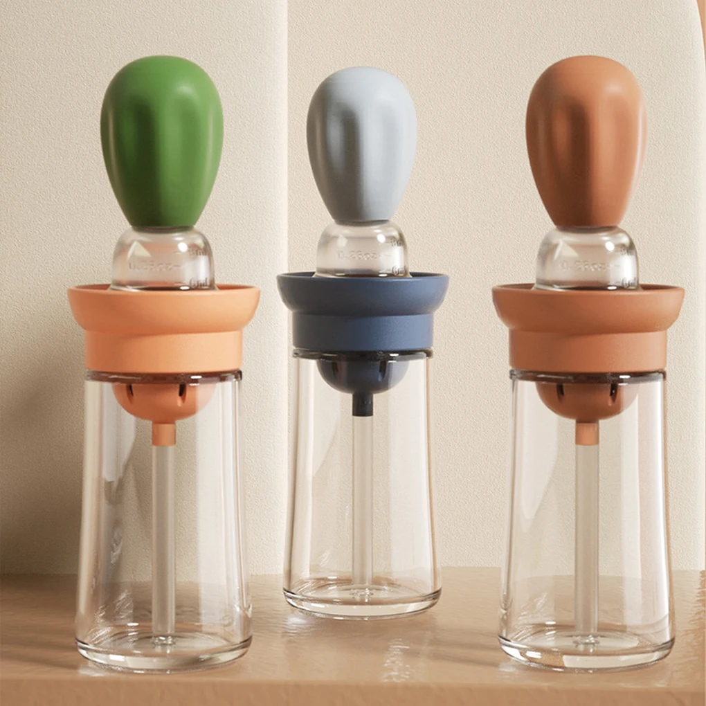 Portable Glass Oil Bottle with Silicone Brush For BBQ Barbecue Grill Oil Bottle Brushes for Cooking Baking Kitchen Outdoor
Portable Glass Oil Bottle with Silicone Brush For BBQ Barbecue Grill Oil Bottle Brushes for Cooking Baking Kitchen Outdoor