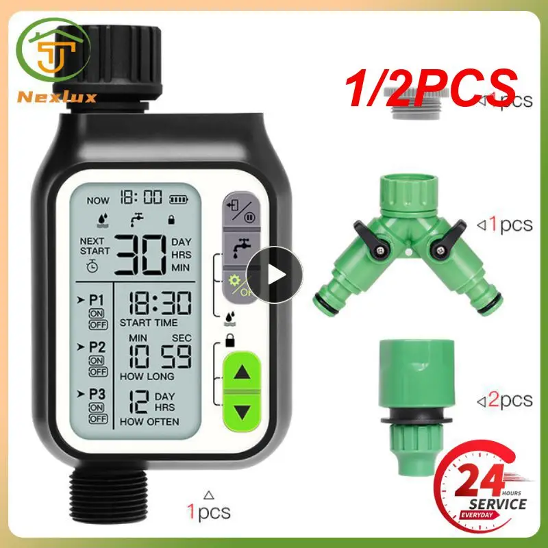 

1/2PCS Garden Tool Outdoor Timed Irrigation Controller Automatic Sprinkler Controller Programmable Valve Hose Water Timer Faucet