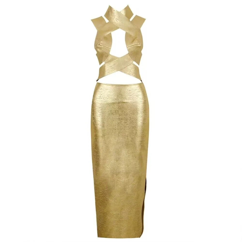 New 2023 Women Winter High Quality Hollow Out Gold Foil Print Bandage Dresses Party Evening Dropship Wholesale
New 2023 Women Winter High Quality Hollow Out Gold Foil Print Bandage Dresses Party Evening Dropship Wholesale
