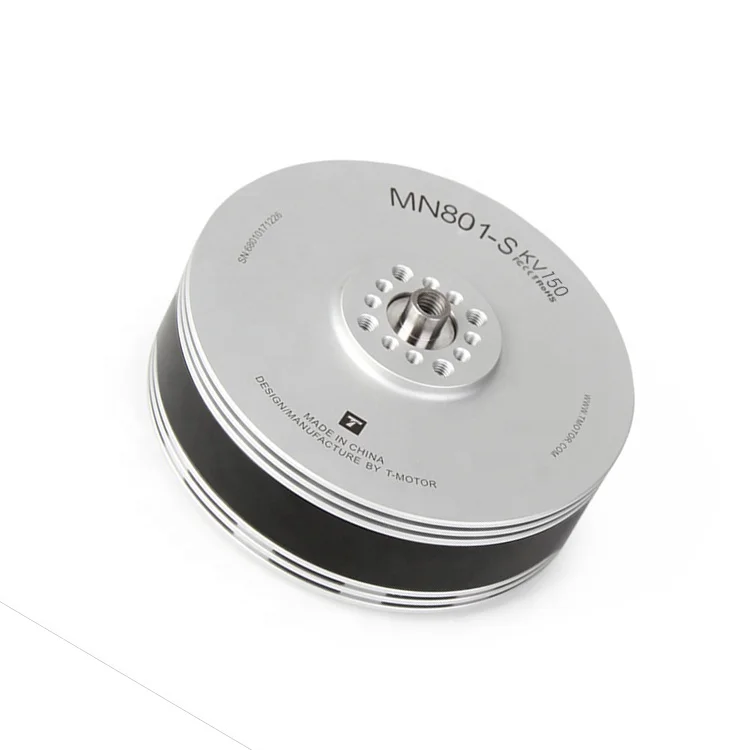 T-MOTOR MN801S KV120 KV150 high efficiency hold long time 6-7kg level big thrust motor
T-MOTOR MN801S KV120 KV150 high efficiency hold long time 6-7kg level big thrust motor